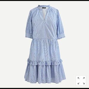 J Crew ruffled tiered dress